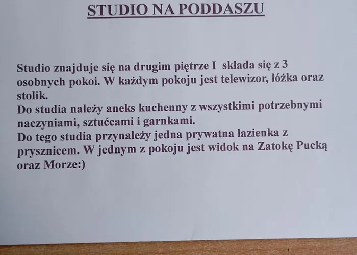 Gosia Necel Quarto em Acomodações Particulares Władysławowo